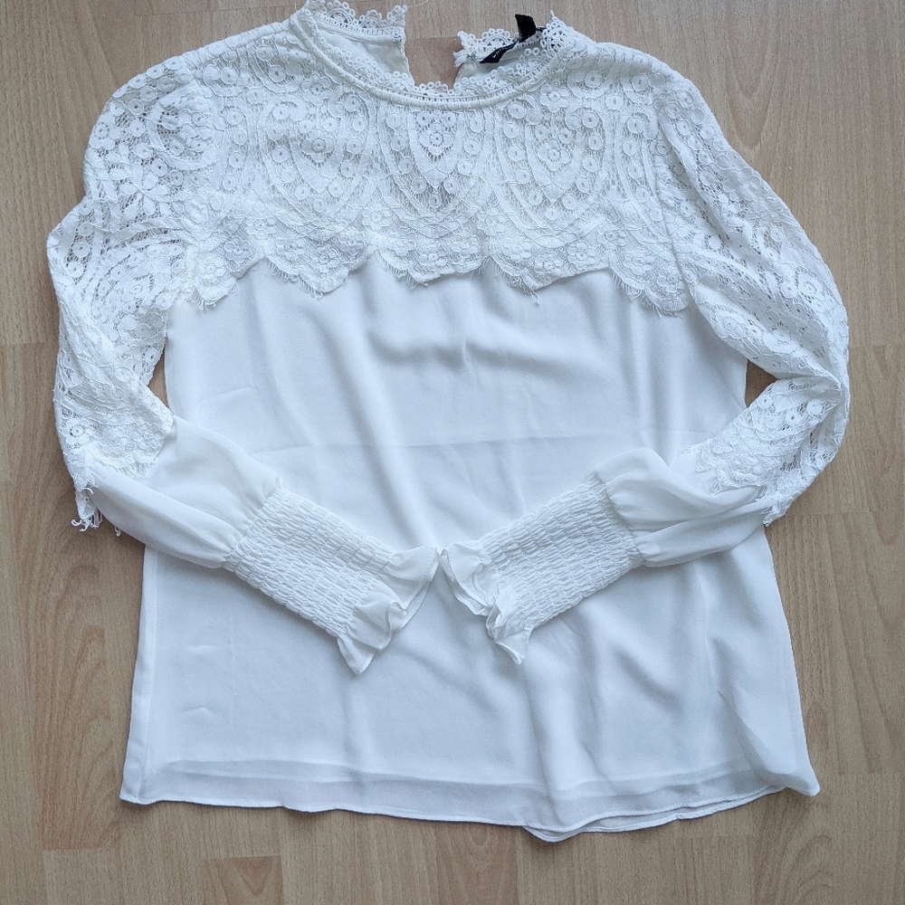 WHBM Lace Blouse